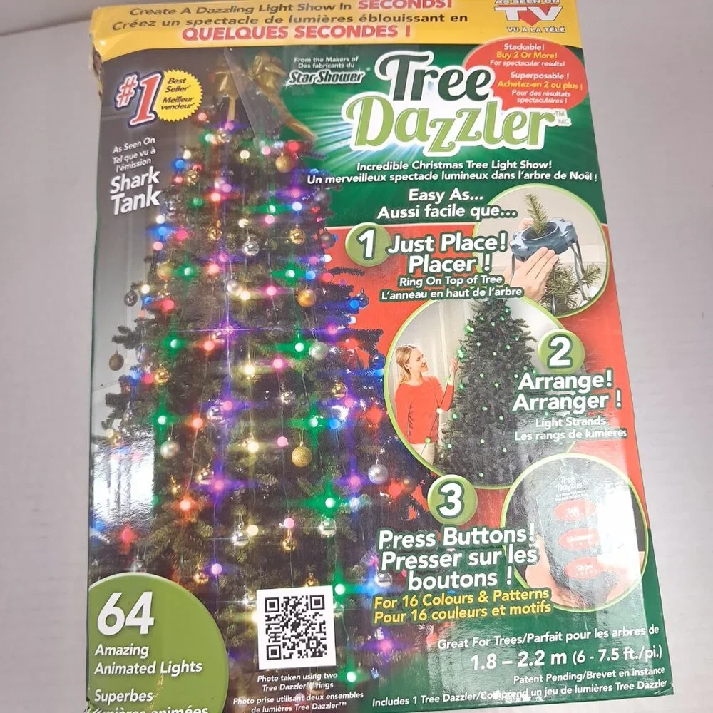 Star Shower Tree Dazzler LED Christmas Holiday Lights‎ 16 Colors Patterns WORKS